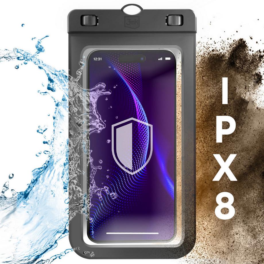 3mk Protection  Wasserdichte Smartphone-Tasche Schwarz 