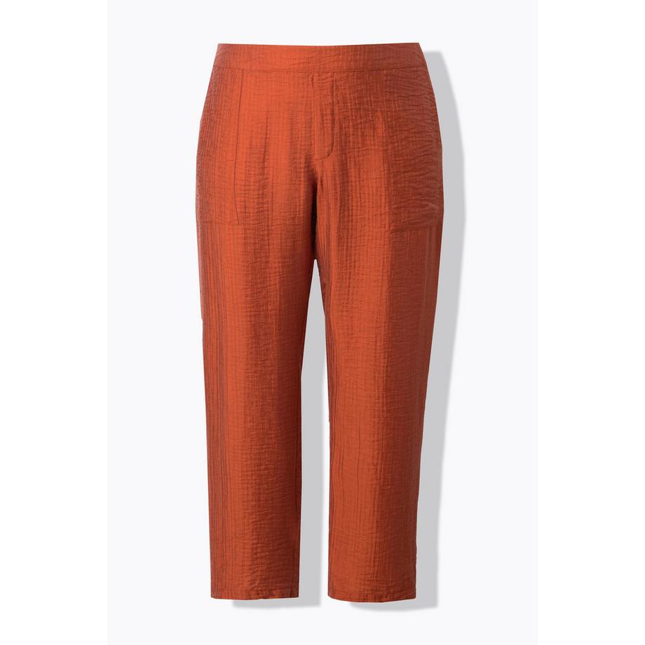 Ulla Popken Pantaloni Rena Lyocell Strutturato Cintura Comoda  