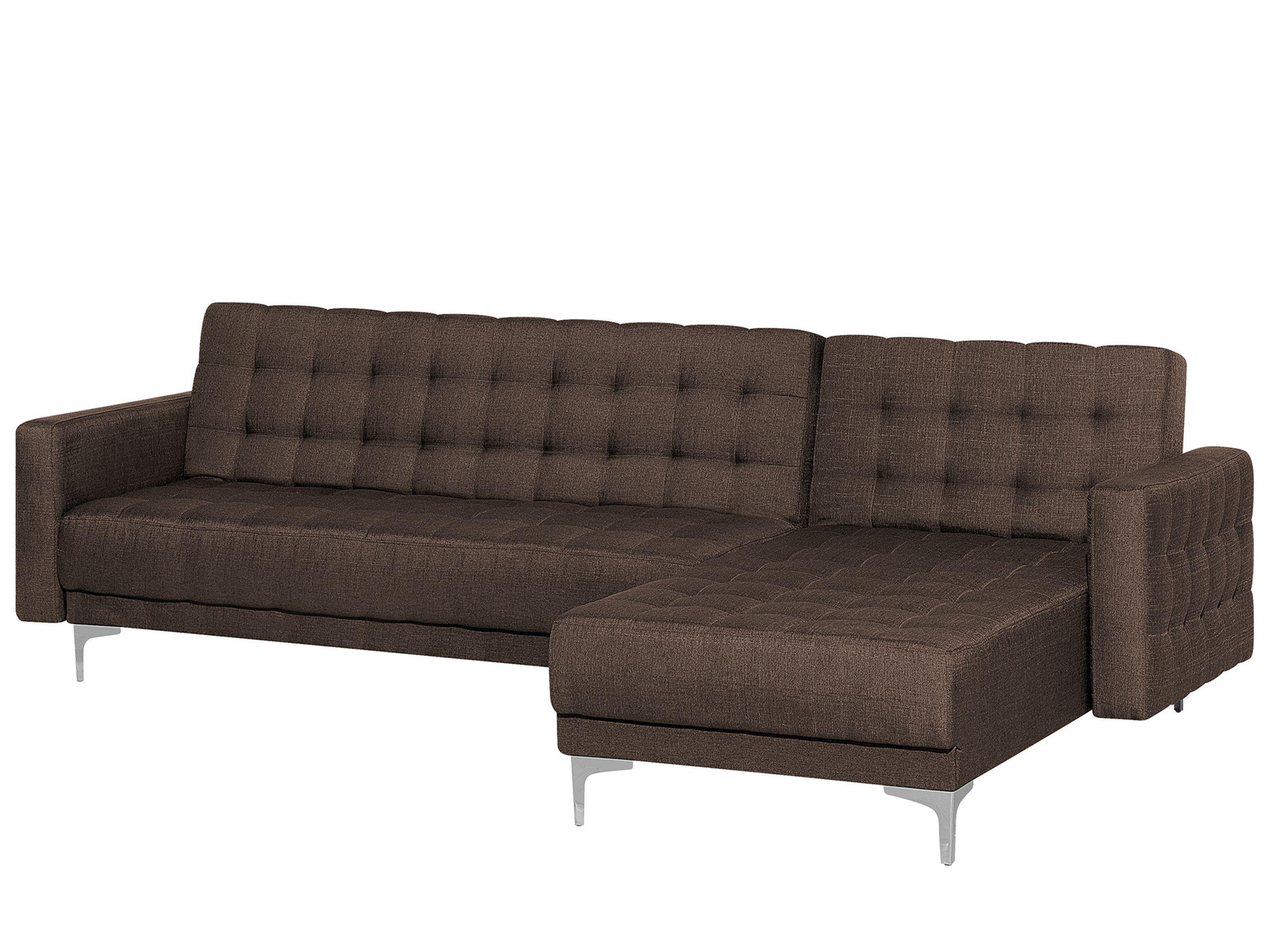 Beliani Ecksofa aus Polyester Retro ABERDEEN  