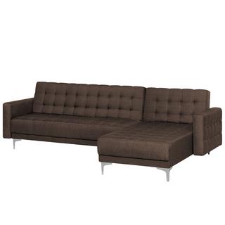 Beliani Ecksofa aus Polyester Retro ABERDEEN  