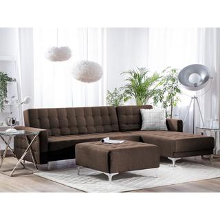 Beliani Ecksofa aus Polyester Retro ABERDEEN  