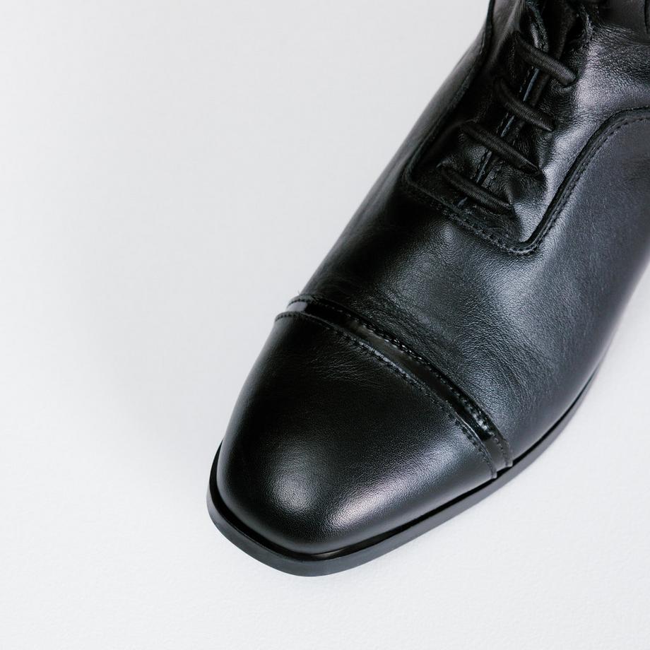 FOUGANZA  Bottes d'équitation femme cuir hautes 