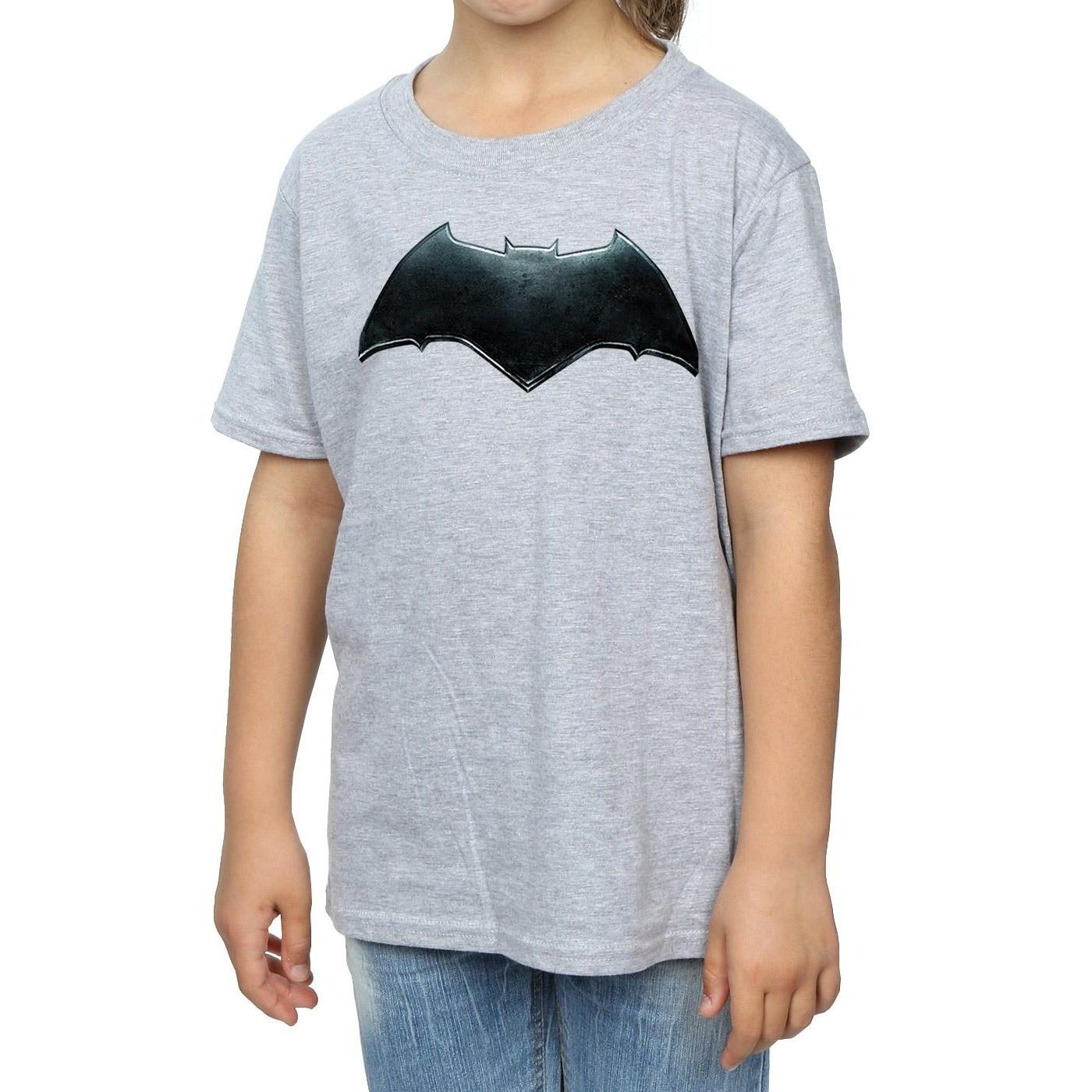 DC COMICS  Justice League Movie Batman Emblem TShirt 