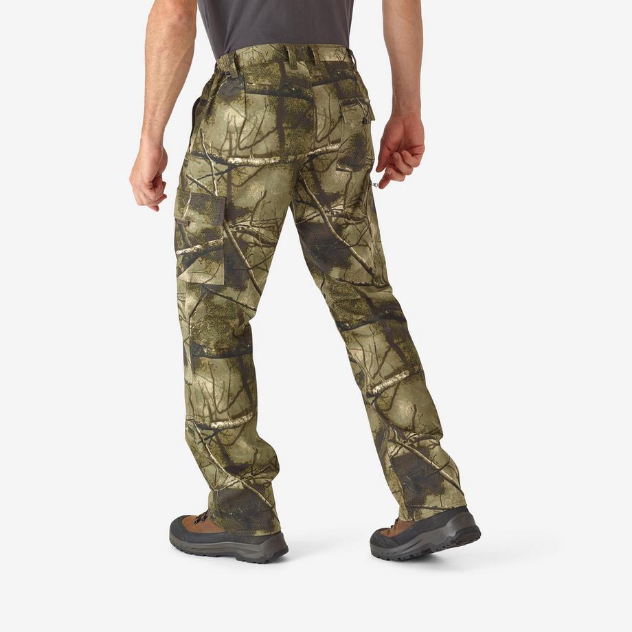 SOLOGNAC  Intimo sportivo uomo pantaloni caccia traspiranti cotone camouflage 