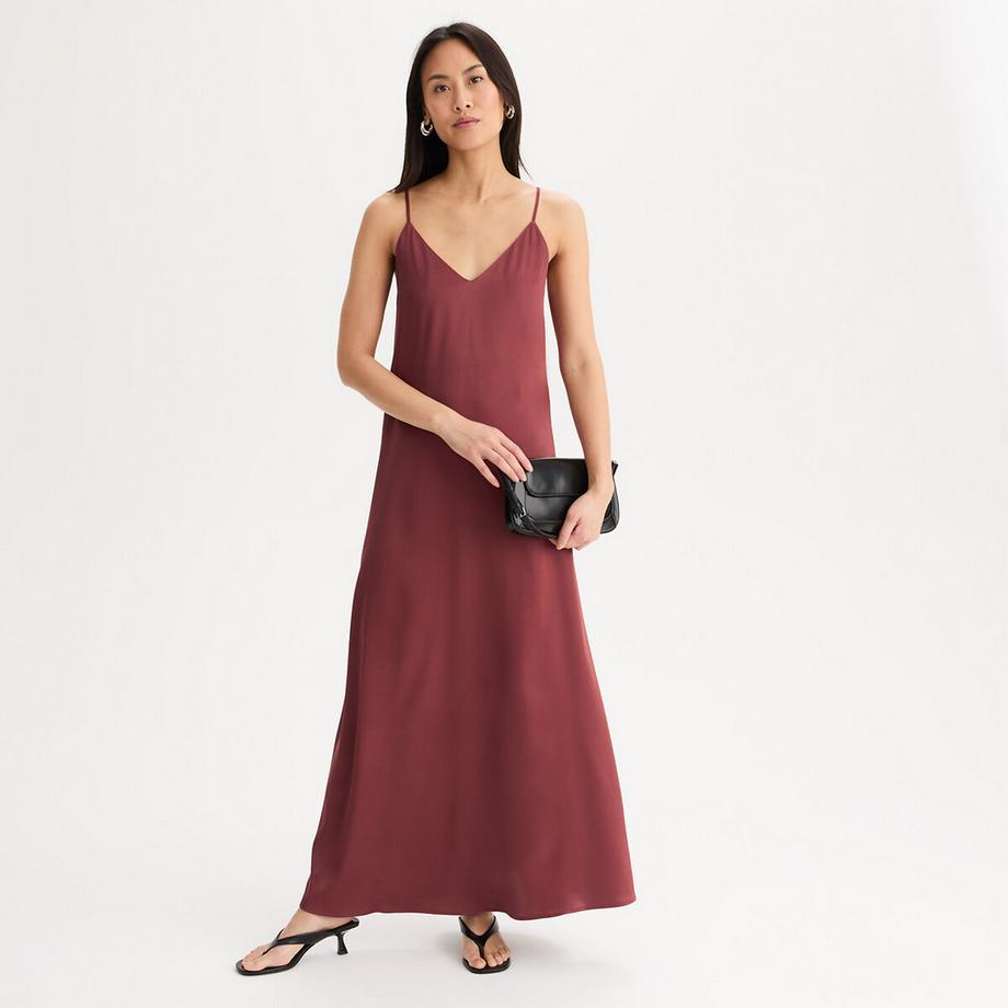 La Redoute Collections Robe Longue Viscose Fines Bretelles  