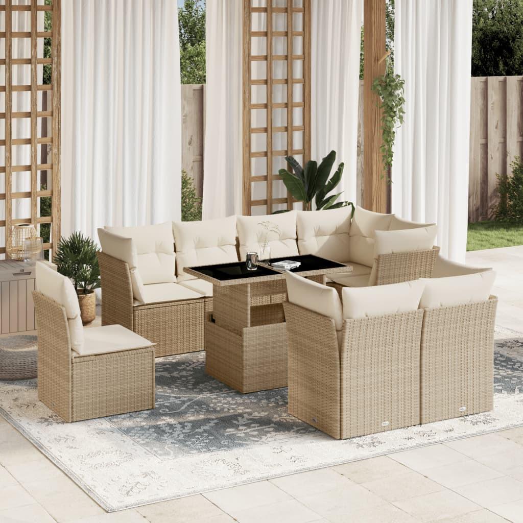 VidaXL Garten sofagarnitur poly-rattan  