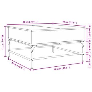 VidaXL Table basse métal  