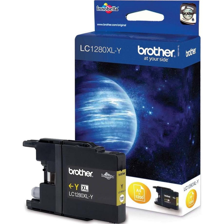 brother  BROTHER Tintenpatrone HY yellow LC-1280Y MFC-J6510DW 1200 Seiten 