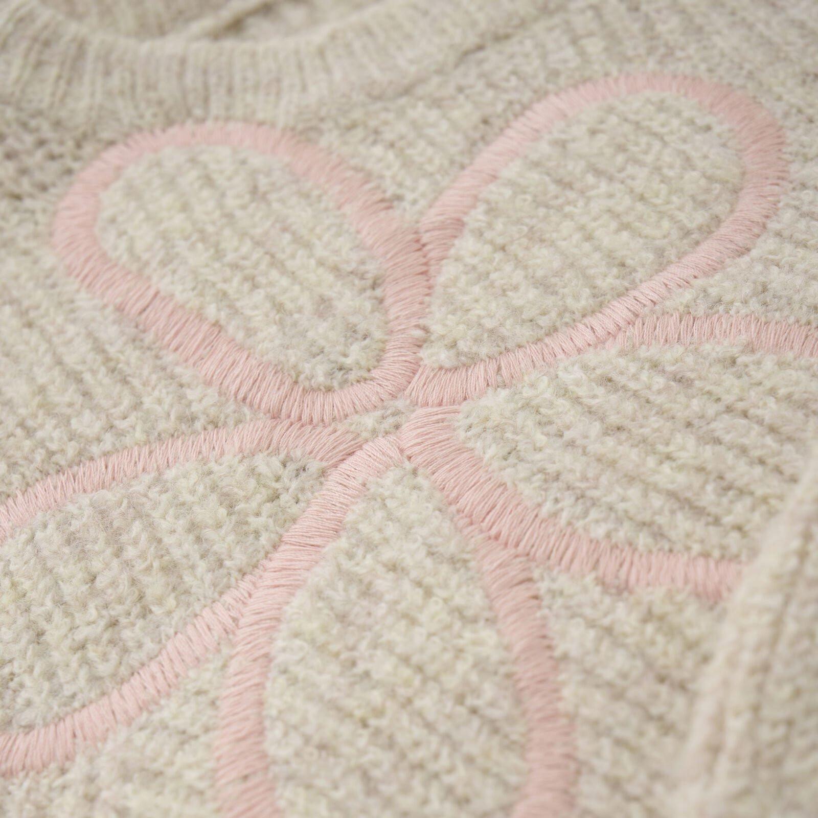 Minymo  Mädchen Strickpullover Marshmallow White 