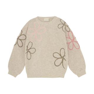 Minymo  Mädchen Strickpullover Marshmallow White 