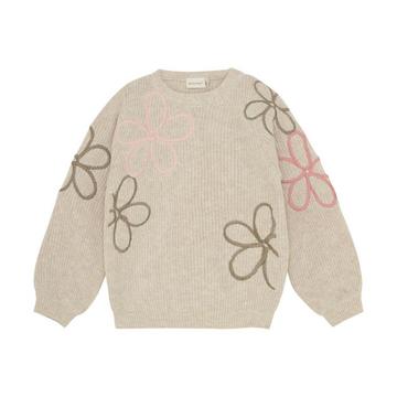 Mädchen Strickpullover Marshmallow White