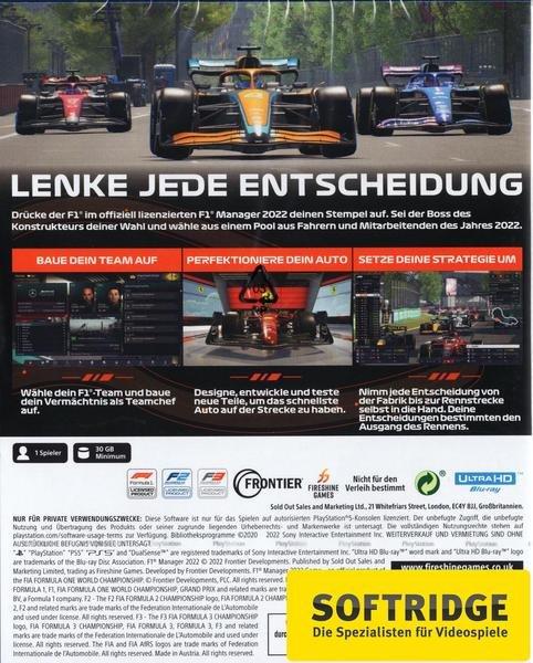 Fireshine Games  F1 Manager 2022 [PS5] (D) 