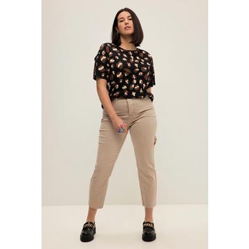 7/8-Mom-Jeans, Wide Legs, cutted Saum, 5-Pocket