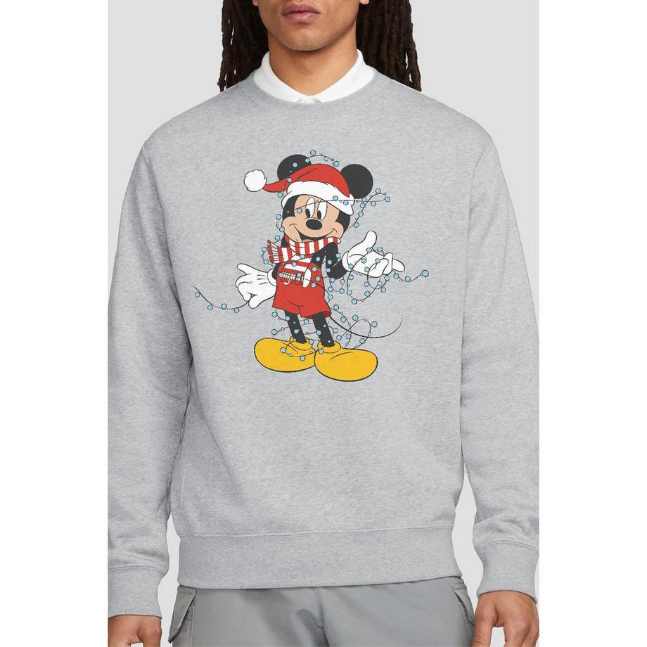 Disney Mickey Mouse Christmas Lights Sweatshirt  