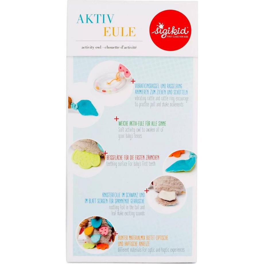 Sigikid  PlayQ Aktiv-Eule (20cm) 