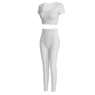 CLUB LEVEL SET Top + Leggings - White Focus
