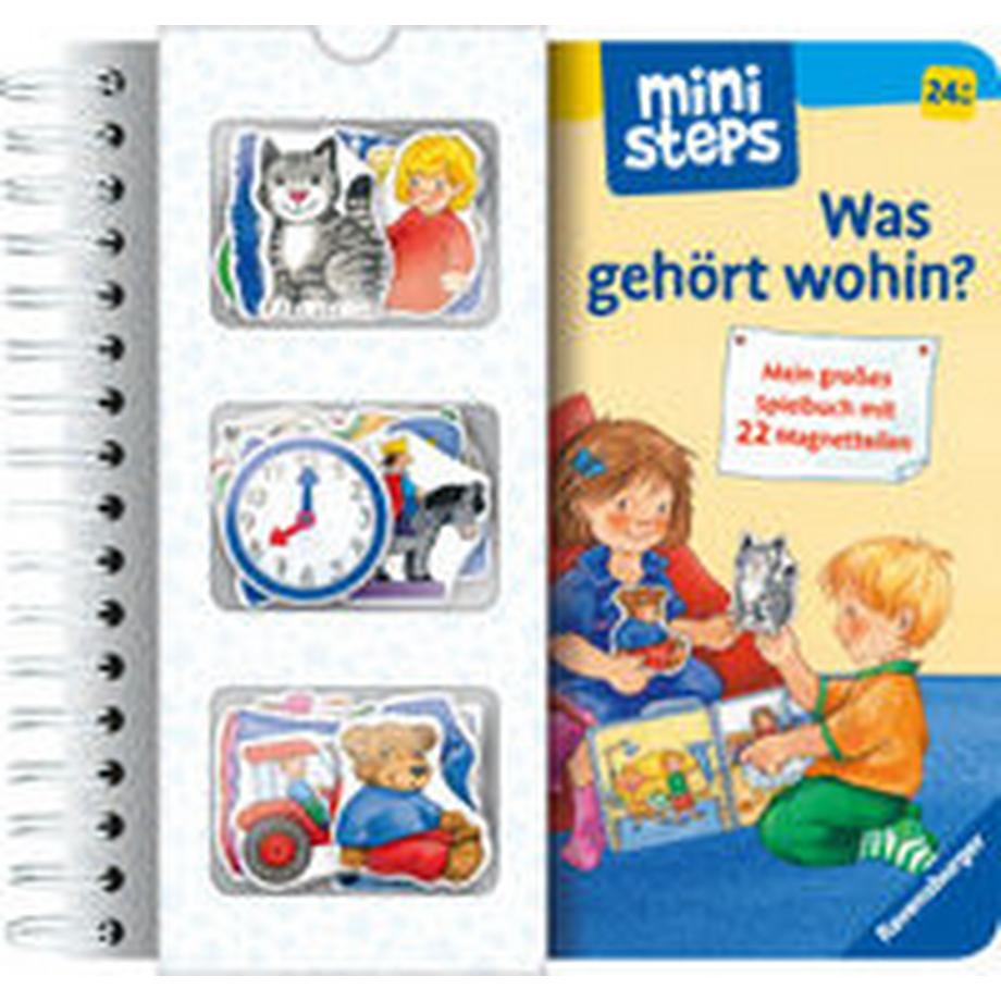 ministeps: Was gehört wohin? - Magnetbuch ab 2 Jahre, Kinderbuch, Bilderbuch