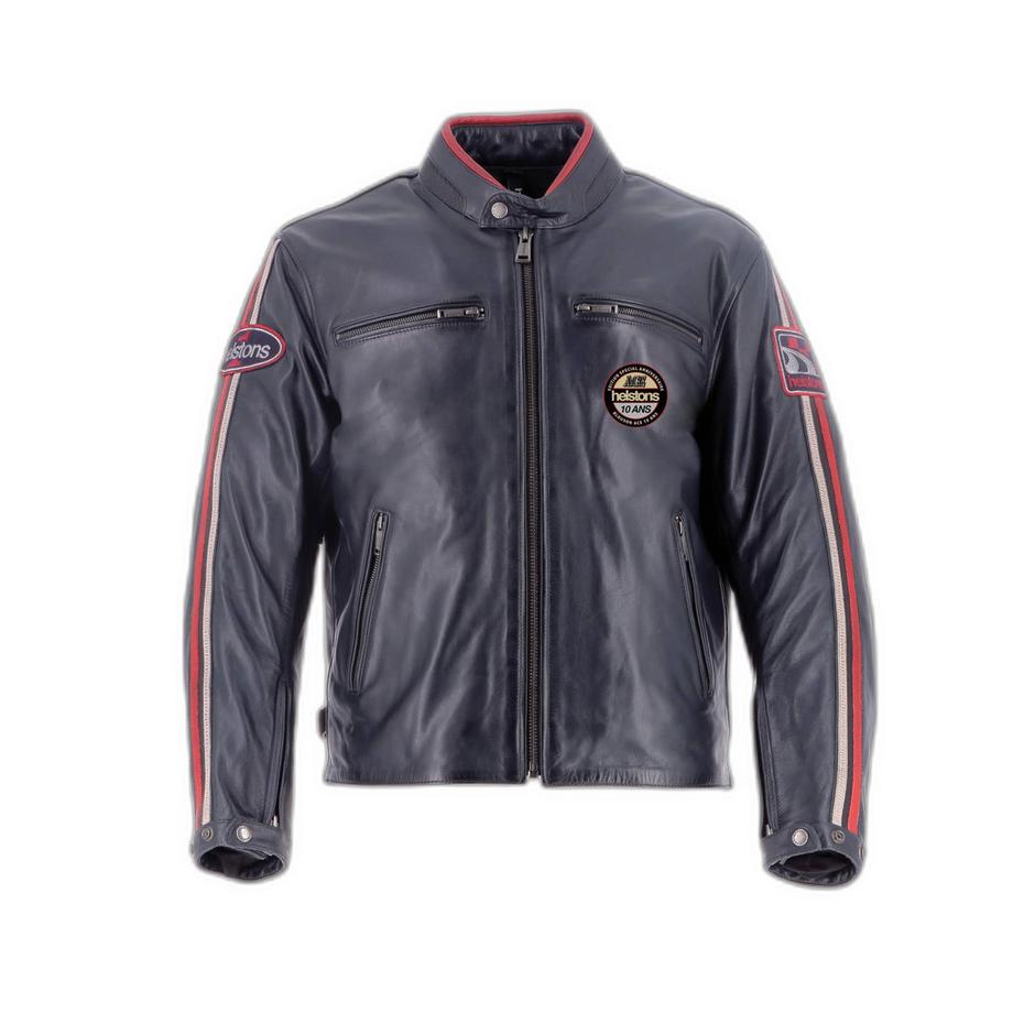 giacca in pelle da moto ace rag
