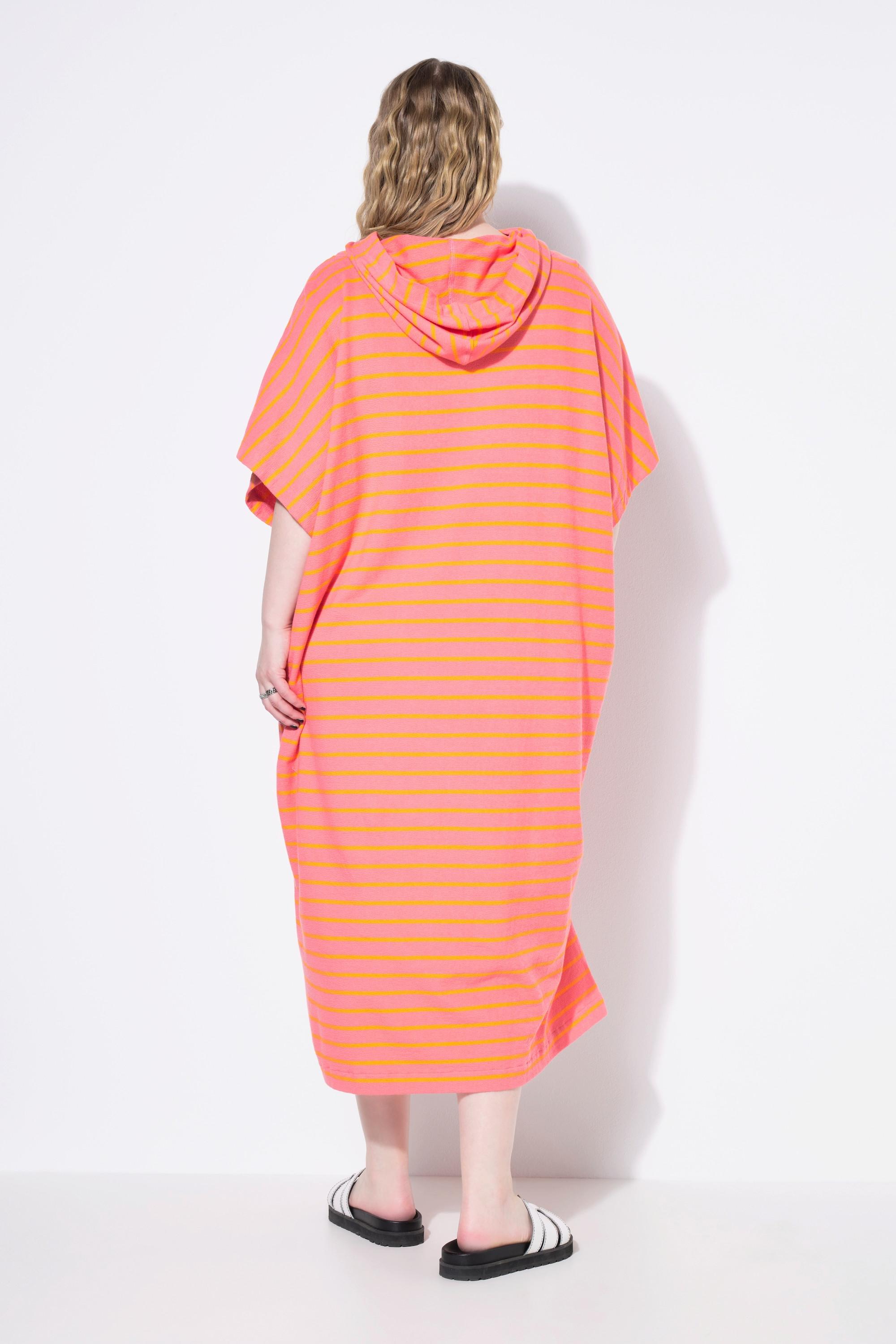 Studio Untold Oversized gestreiftes Sweat Strand Cape Kleid  