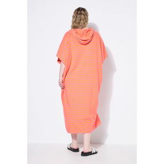 Studio Untold Oversized gestreiftes Sweat Strand Cape Kleid  