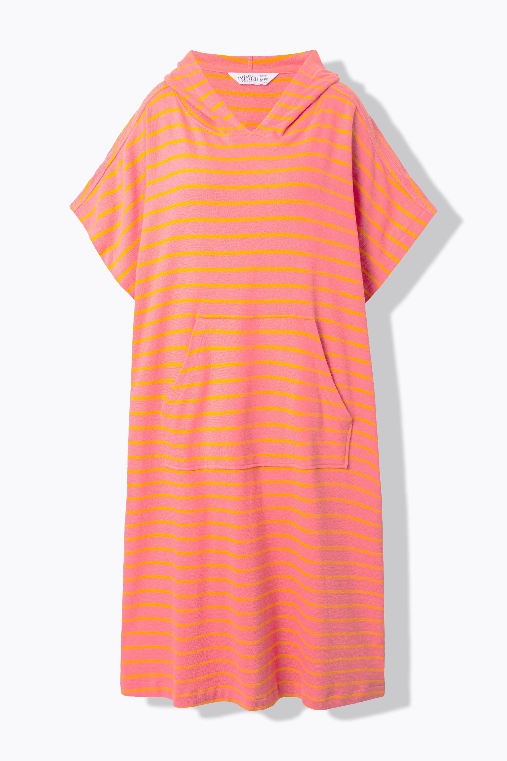 Studio Untold Oversized gestreiftes Sweat Strand Cape Kleid  