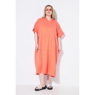 Studio Untold Oversized gestreiftes Sweat Strand Cape Kleid  