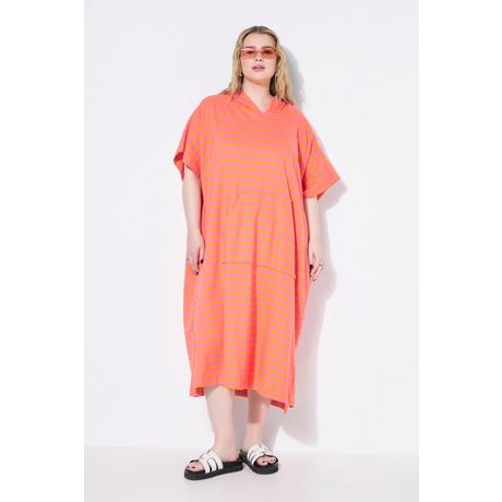 Studio Untold Oversized gestreiftes Sweat Strand Cape Kleid  