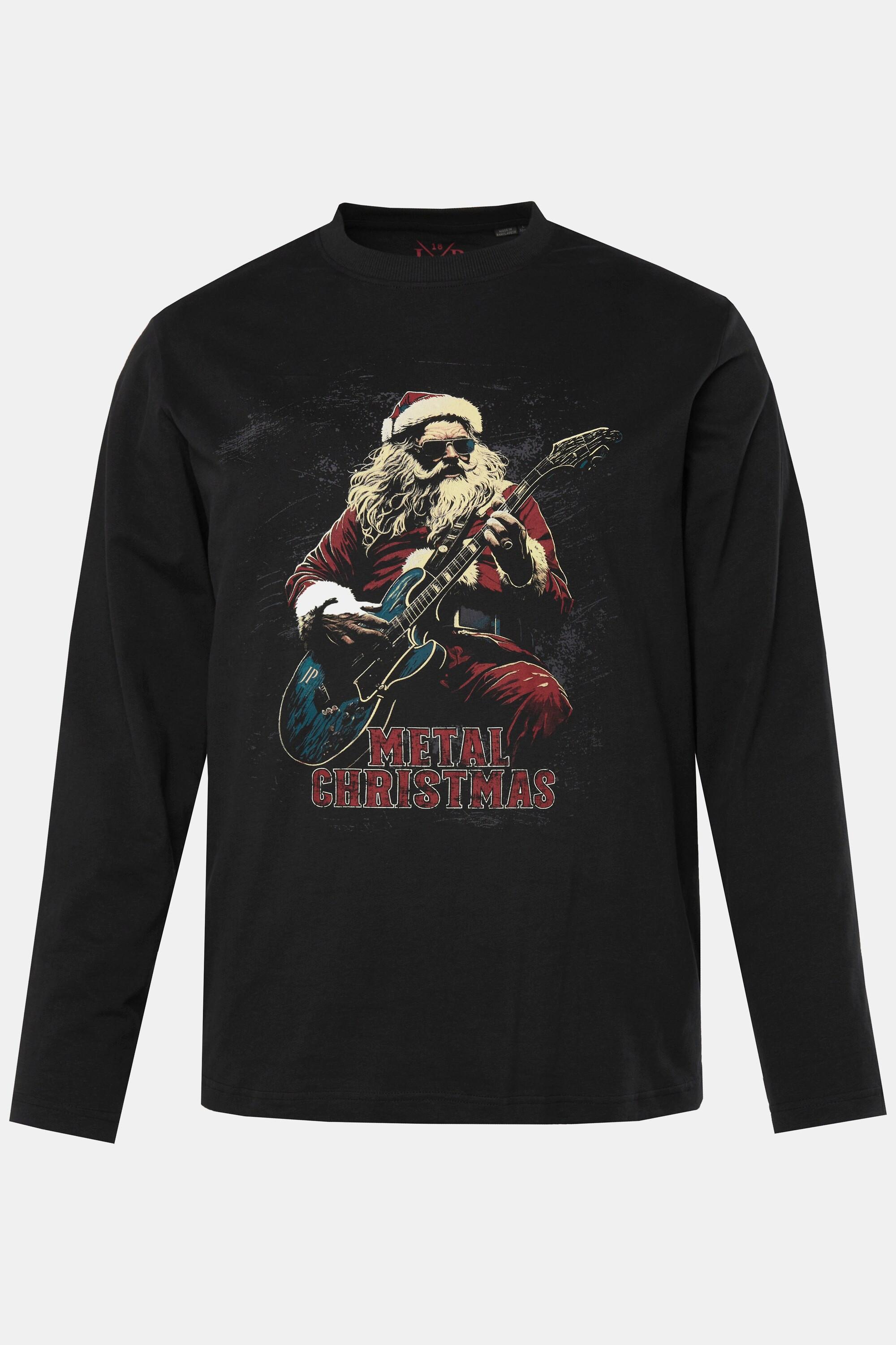 JP1880 T-shirt Manches Longues Imprimé Noël Col Rond  