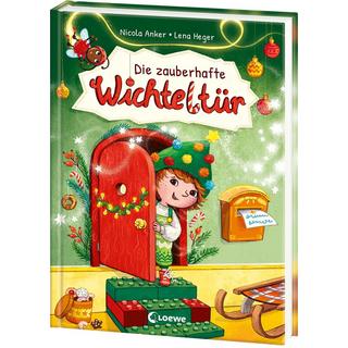 Die zauberhafte Wichteltür Anker, Nicola; Loewe Weihnachten (Hrsg.); Heger, Lena (Illustrationen) Copertina rigida 