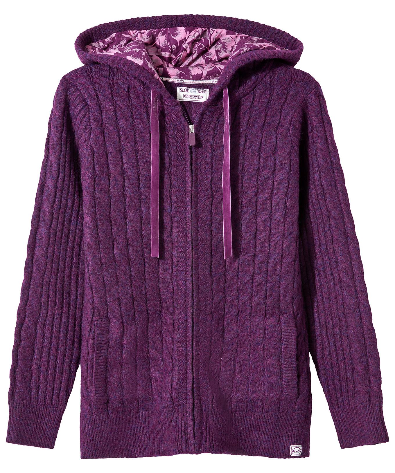 Joe Browns  Sloe Joes Kapuzenpullover mit Kabelstrick und Reißverschluss 