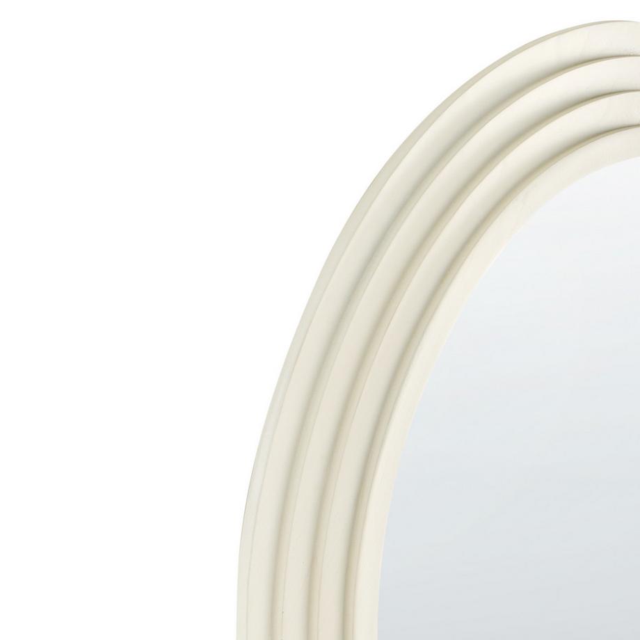 Beliani Miroir en Bois de paulownia Minimaliste DIJON  