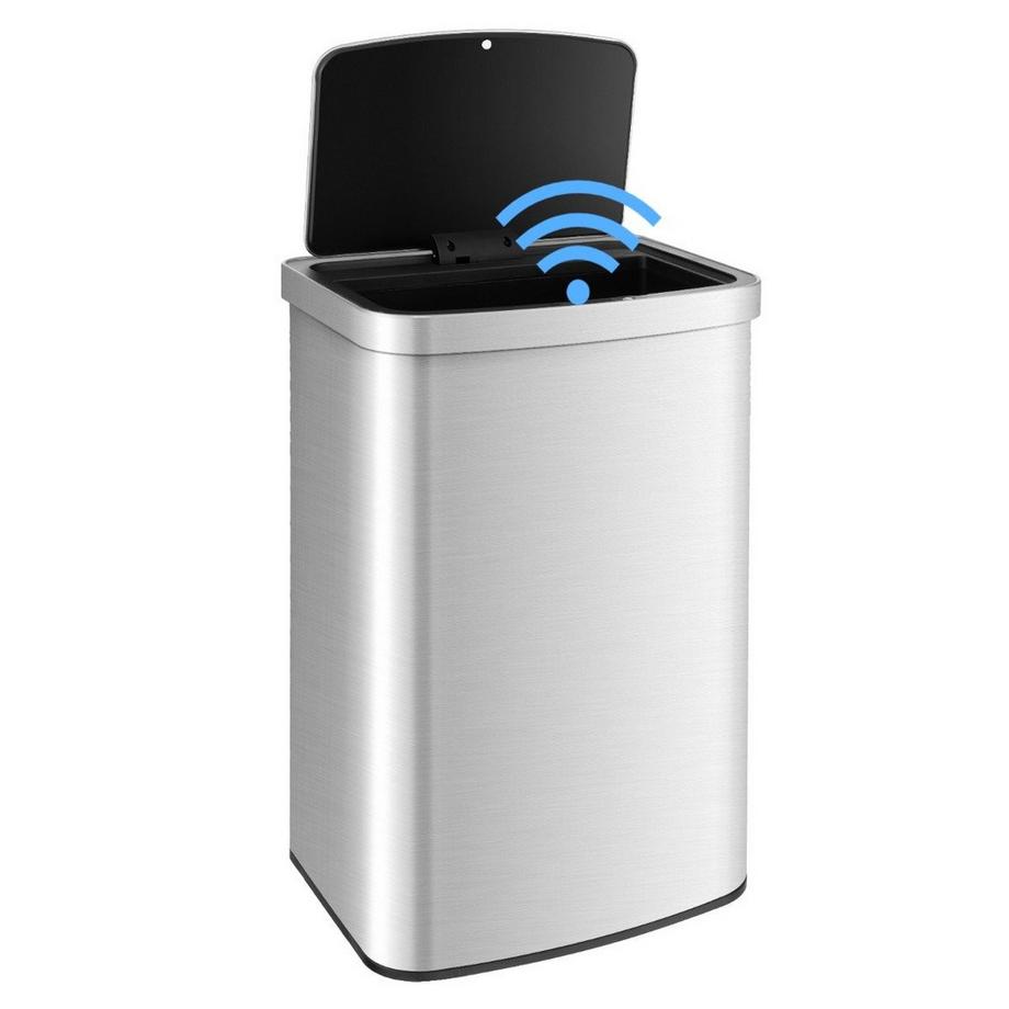Poubelle à capteur, capacité de 50 L