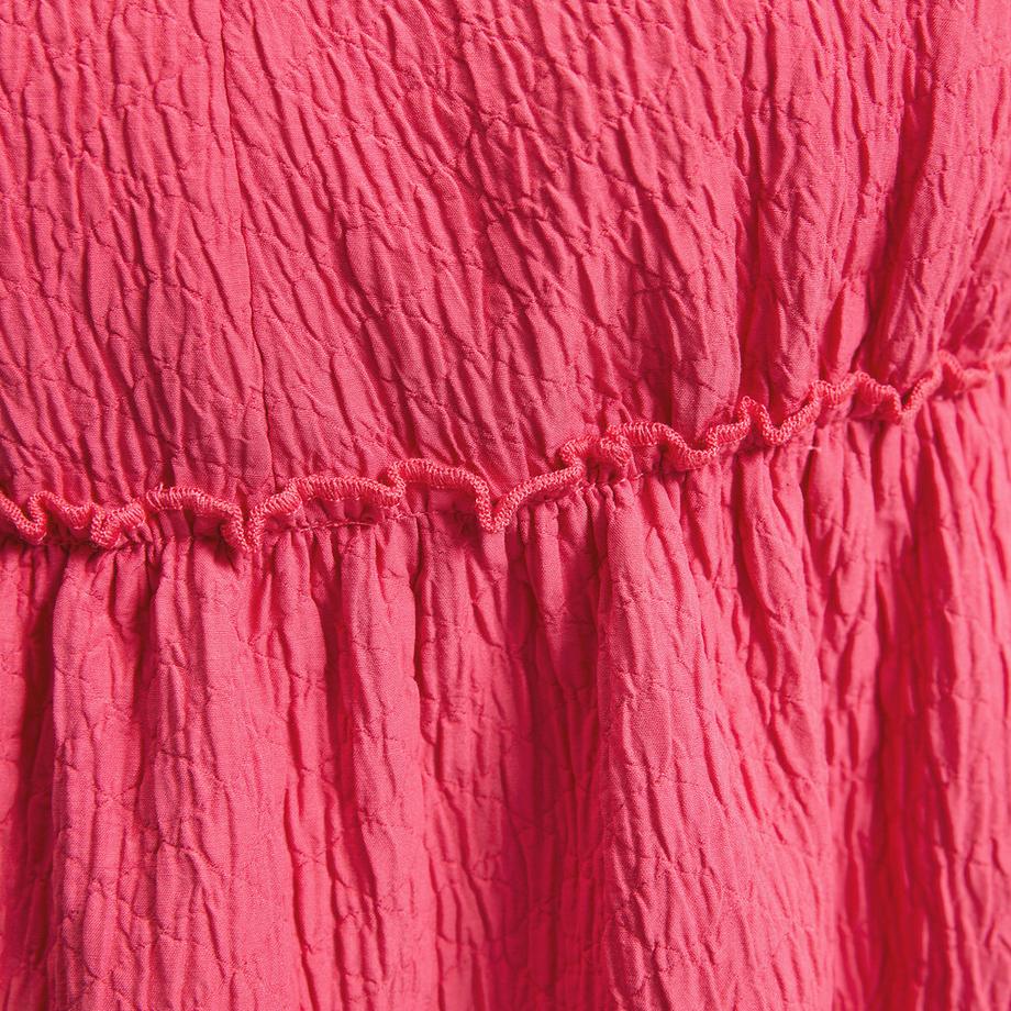 La Redoute Collections Langes ärmelloses V-Ausschnitt Kleid mit Volants  