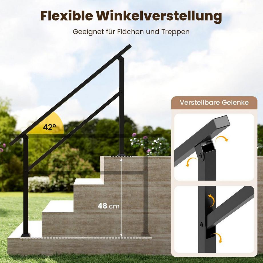 Northix Verstellbarer Treppenhandlauf  