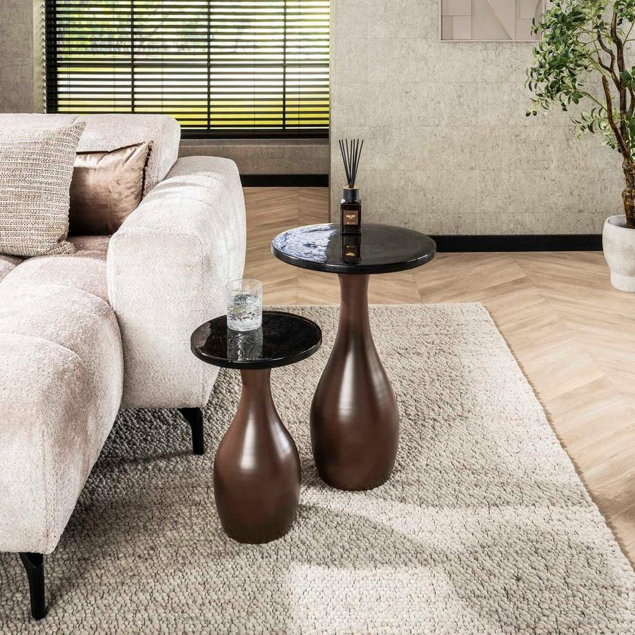 mutoni Beistelltisch Eclipse Drop antikkupfer M  