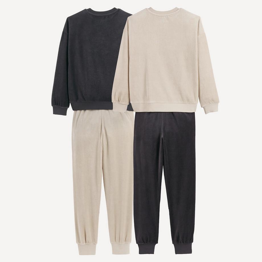 La Redoute Collections  Lot de 2 pyjamas en velours imprimé skate 