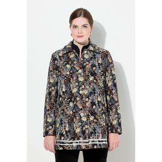 Ulla Popken  Giacca con jacquard, collo da camicia e bottoni decorativi 