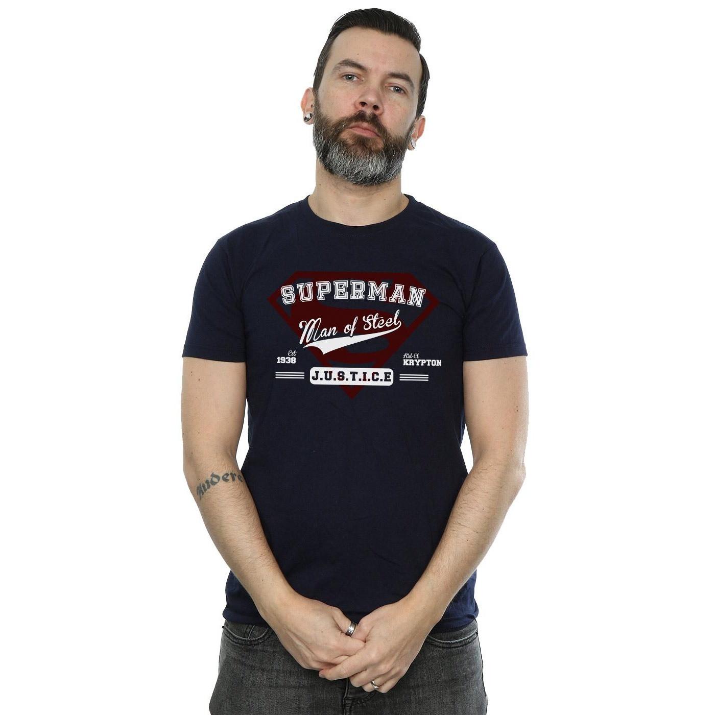 SUPERMAN Man of Steel Justice T-Shirt Graphique  