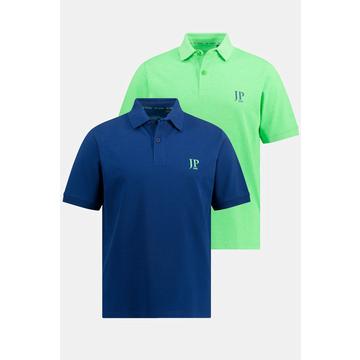 Poloshirts, Basic, 2er-Pack, Piqué, gekämmte Baumwolle