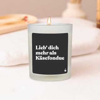 CandleHand Bougie Parfumée Flowery Lieb' dich mehr als Käsefondue  