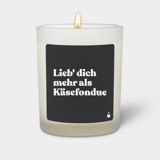 CandleHand Bougie Parfumée Flowery Lieb' dich mehr als Käsefondue  