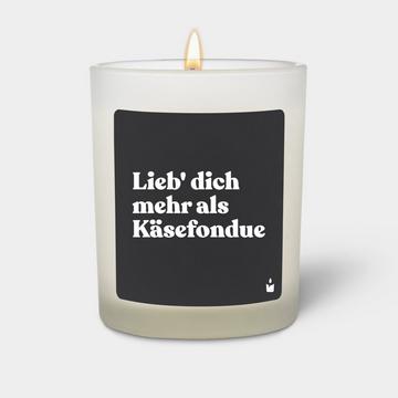 Bougie Parfumée Flowery Lieb' dich mehr als Käsefondue