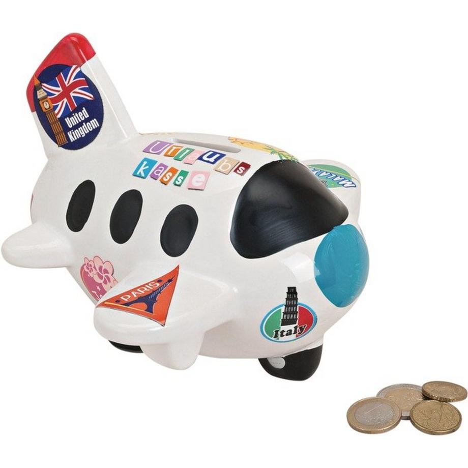 Roost  ROOST Sparkasse Flugzeug 10010506 Keramik 16x17x14cm 