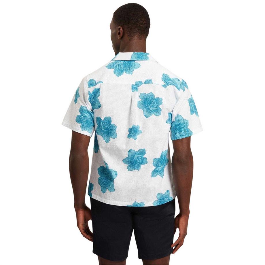 TED BAKER Camicia Maniche Corte Seersucker  