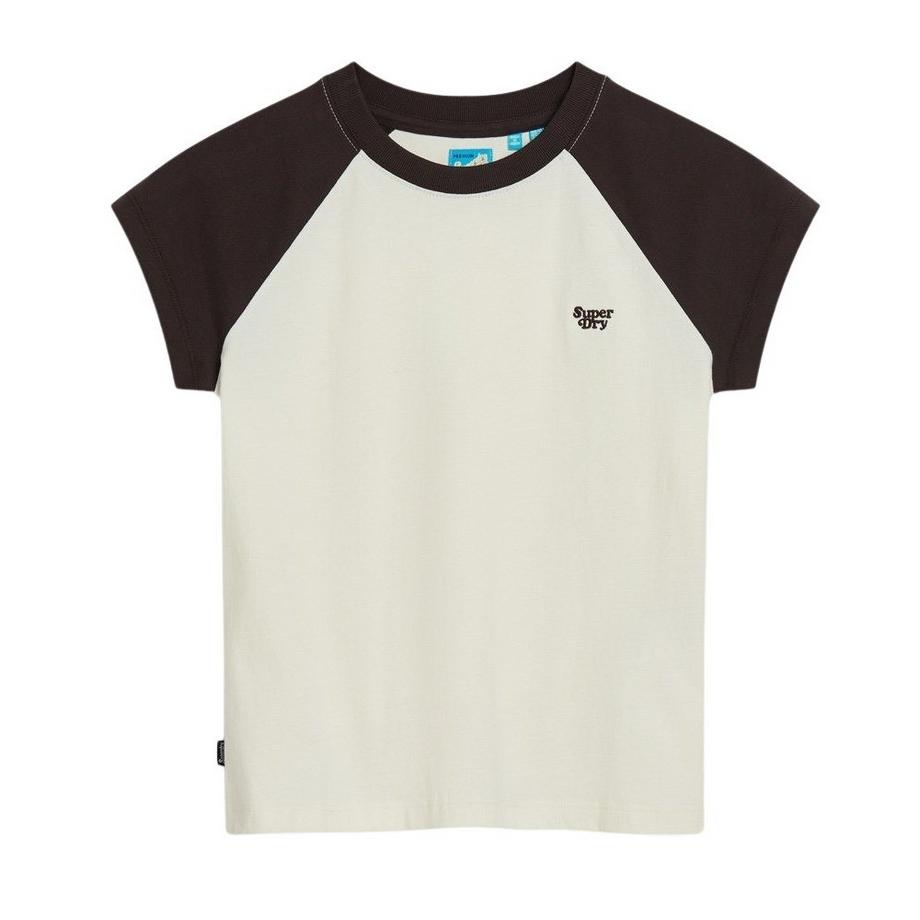 t-shirt in cotone biologico con maniche raglan essential