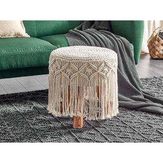 Beliani Sgabello en Cotone Boho NAWABAD  