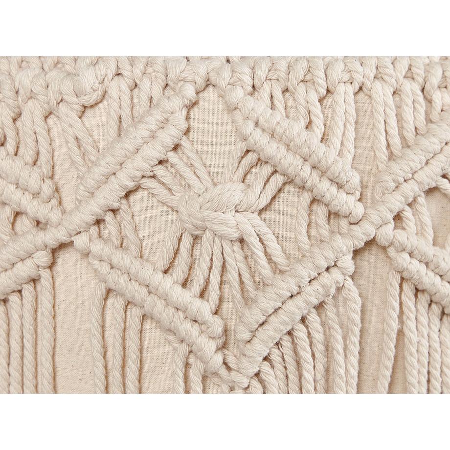 Beliani Sgabello en Cotone Boho NAWABAD  