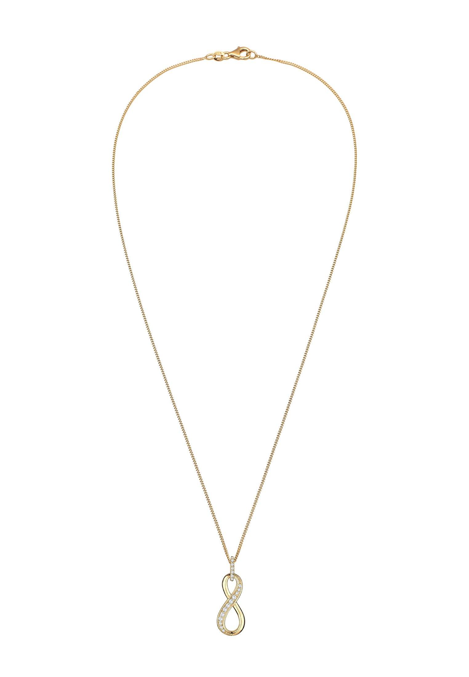 Elli  Collier Femmes Pendentif Infinité Infini Avec Cristaux De Zirconium 