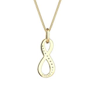 Elli  Collier Femmes Pendentif Infinité Infini Avec Cristaux De Zirconium 