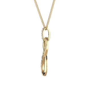 Elli  Collier Femmes Pendentif Infinité Infini Avec Cristaux De Zirconium 